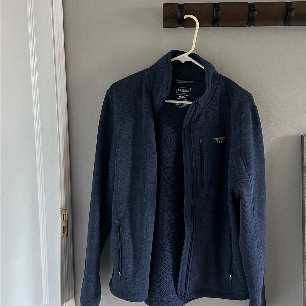 L.L. Bean Navy Fleece Jacket